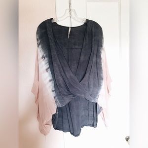 Pink and Blue Tie-Dye Too