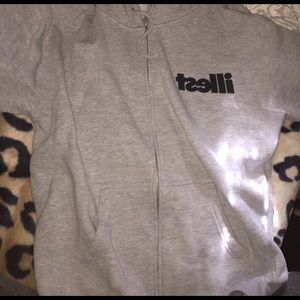 illest zip up sweater