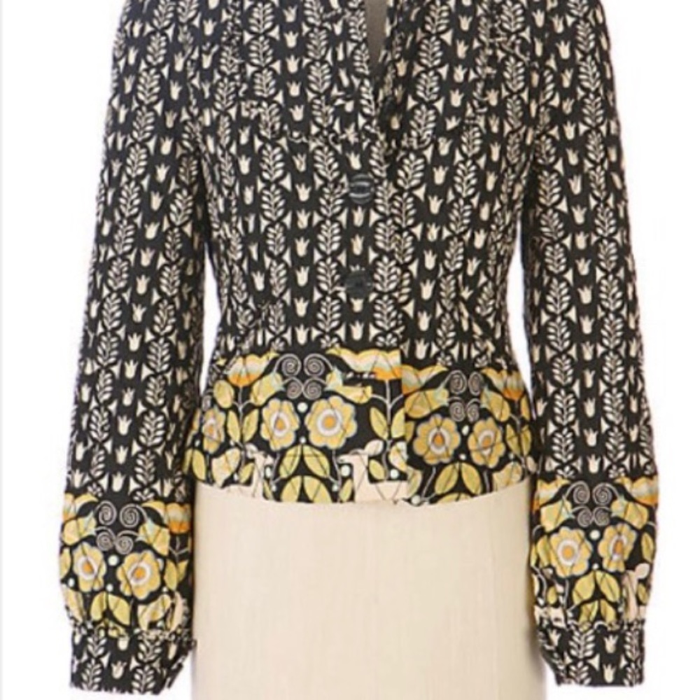 LAST $ DROP! Anthropologie yardbird quilted jacket