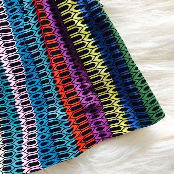 URBAN OUTFITTERS Colorful Rainbow Mini Dress - Picture 3 of 8