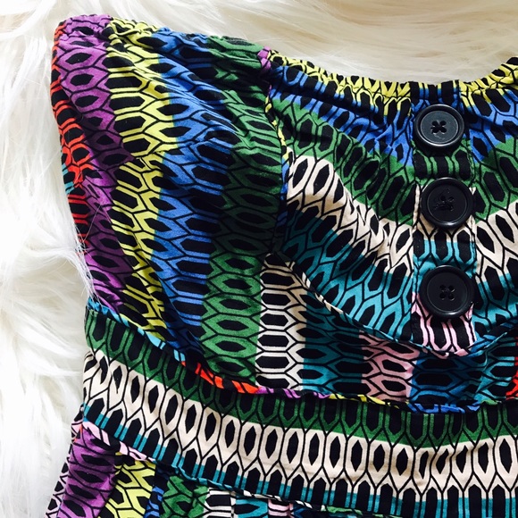 URBAN OUTFITTERS Colorful Rainbow Mini Dress - Picture 4 of 8