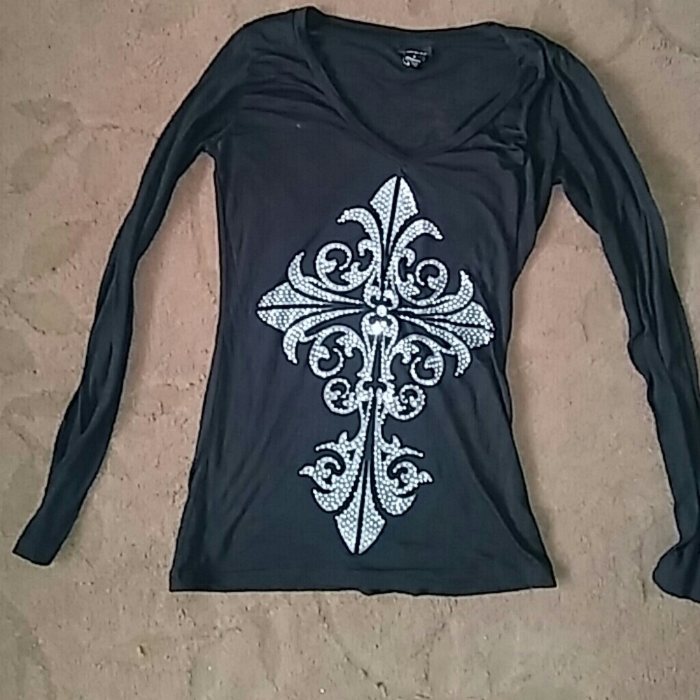Black, long sleeve shirt