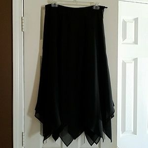 Black Tiered Skirt