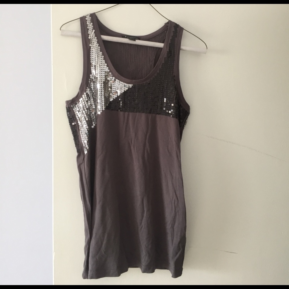 Sequined Tank Top
