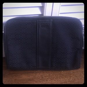 Coach large makeup bag