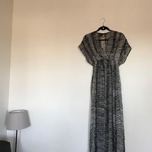 H&M Maternity Floor Length Sheer Gauzy Dress