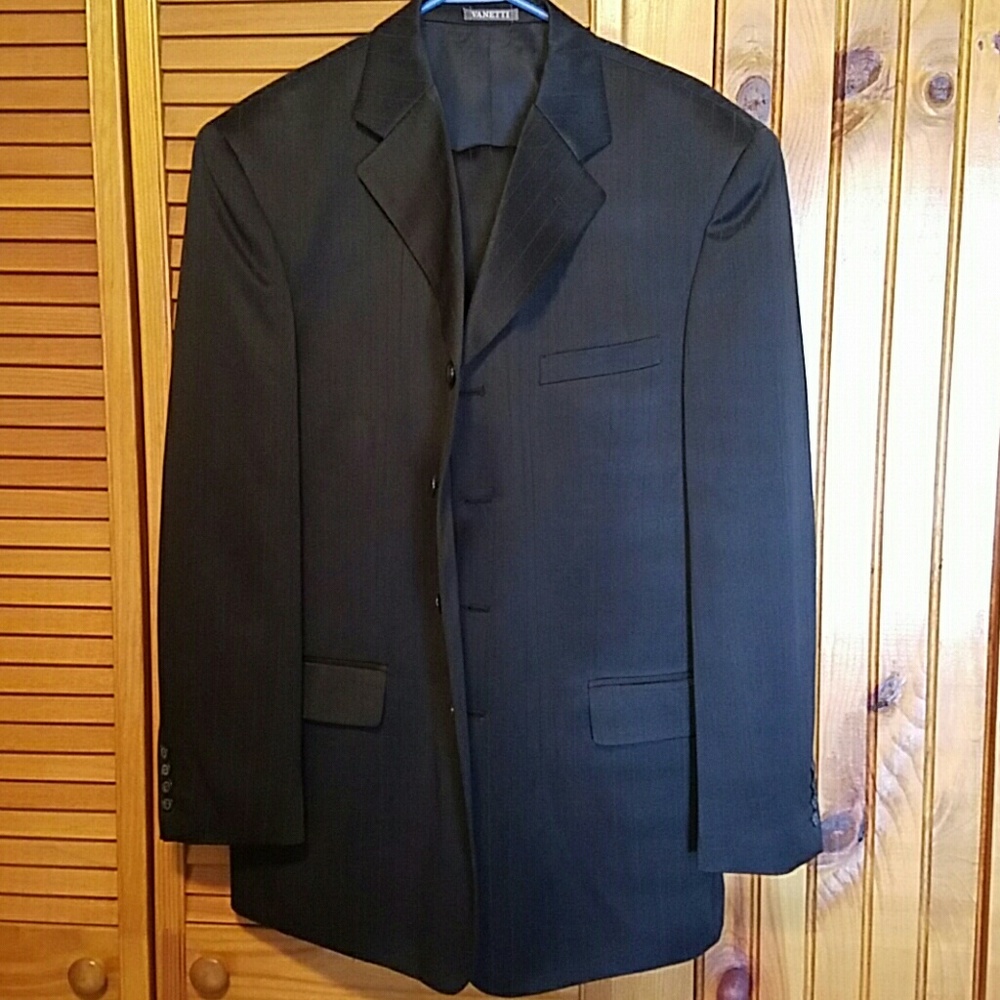 Pin stripe suit