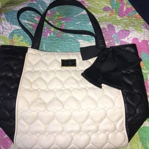Betsey Johnson Black & white Purse