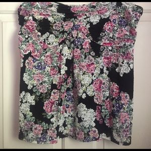 Torrid Strapless Floral Top Size 3