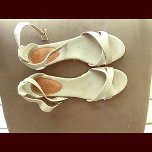 J Crew soft tan sandal