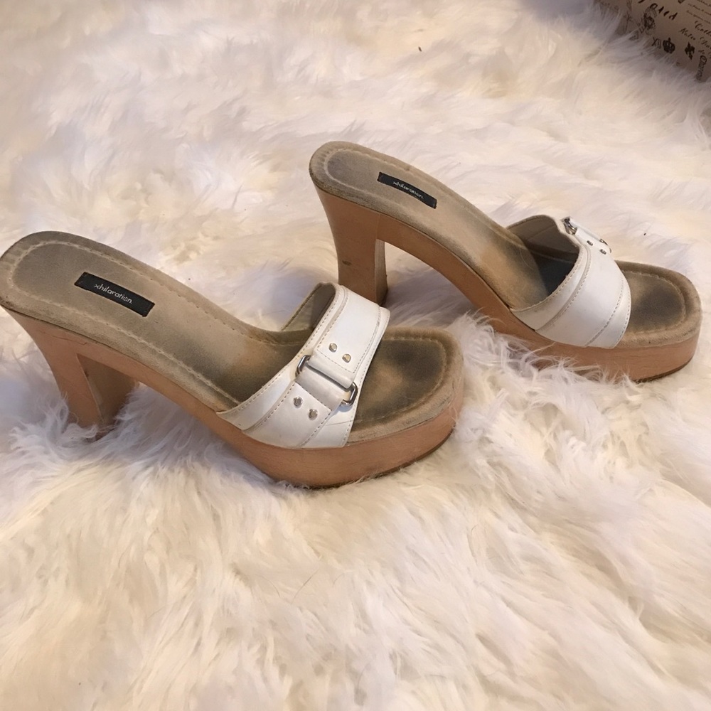White platform shoes