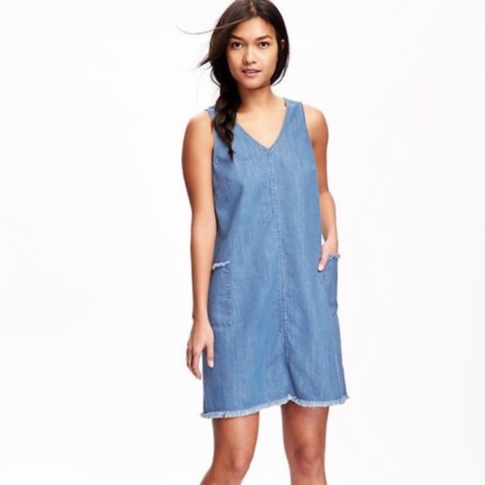 Denim Shift Dress