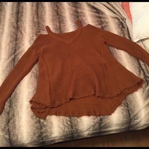 Burnt orange sweater