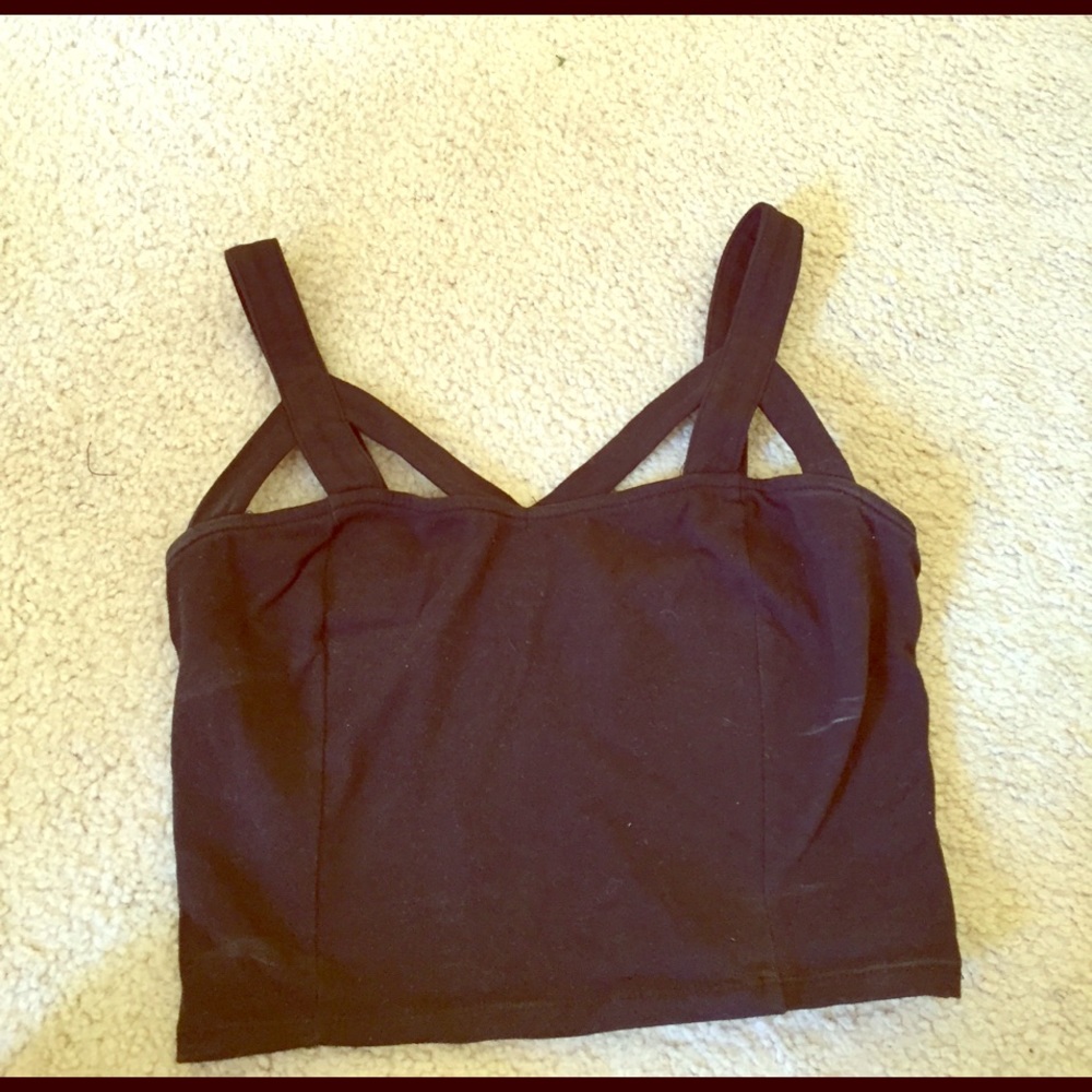 Black crop top