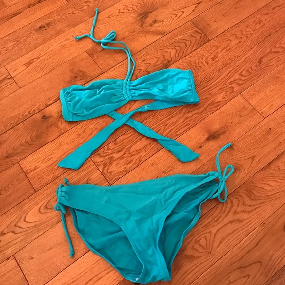 Teal / turquoise Apollo brand swim 2 piece bikini - Picture 1 of 4