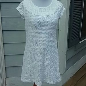 Apt 9 White Knit Sheath Dress size 12 Petite
