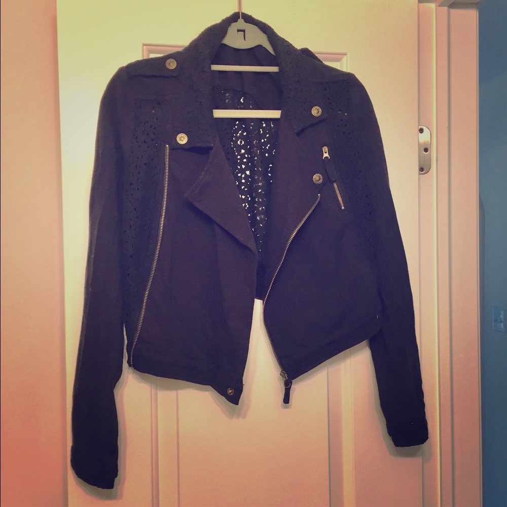 Free People moto style jacket