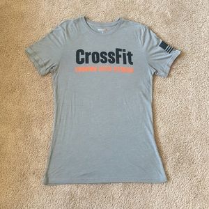 Gray Reebok Crossfit Forging Elite Fitness T-shirt