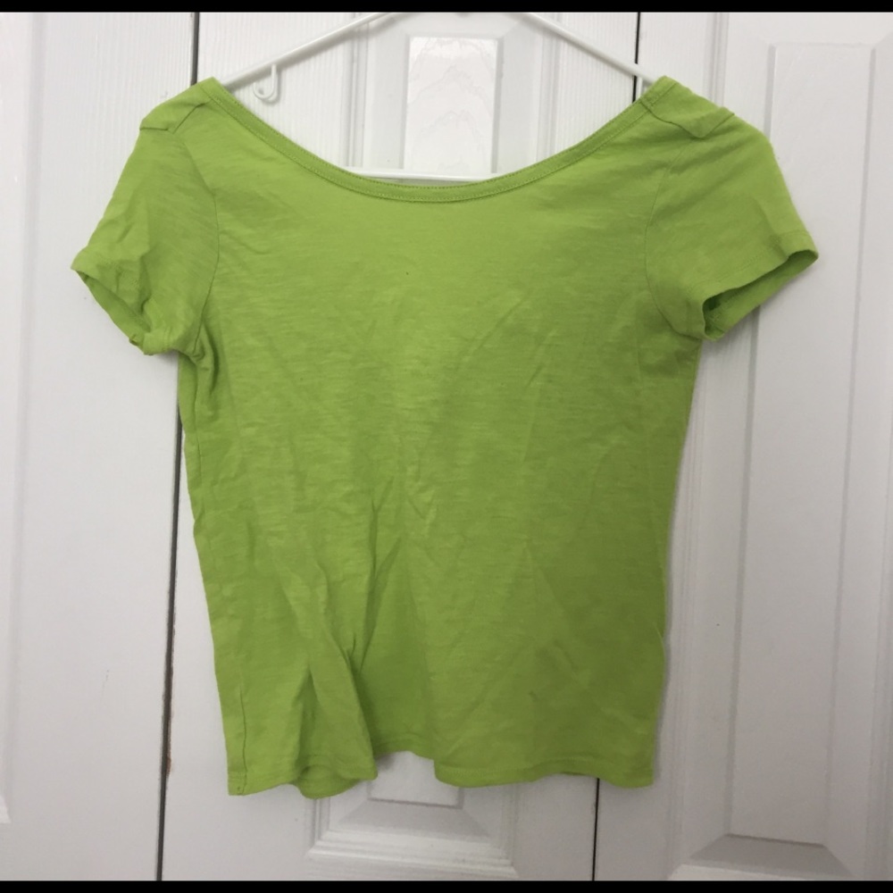 Green Open Back T-Shirt