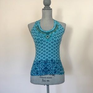 DKNY Jeans beaded tank top, never worn (NWOT)