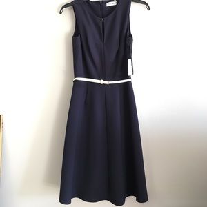 NWT Calvin Klein Navy Dress
