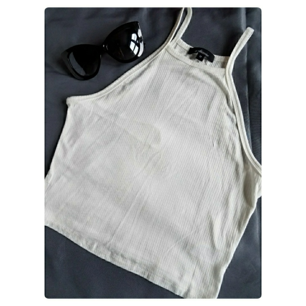 High halter crop top