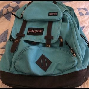 Blue Jansport backpack.