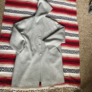 J. Jill long oversized hooded trench coat