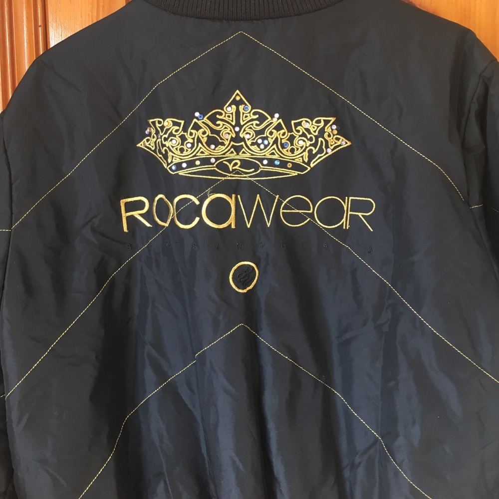 Vintage Rocawear •princess bomber jacket black L