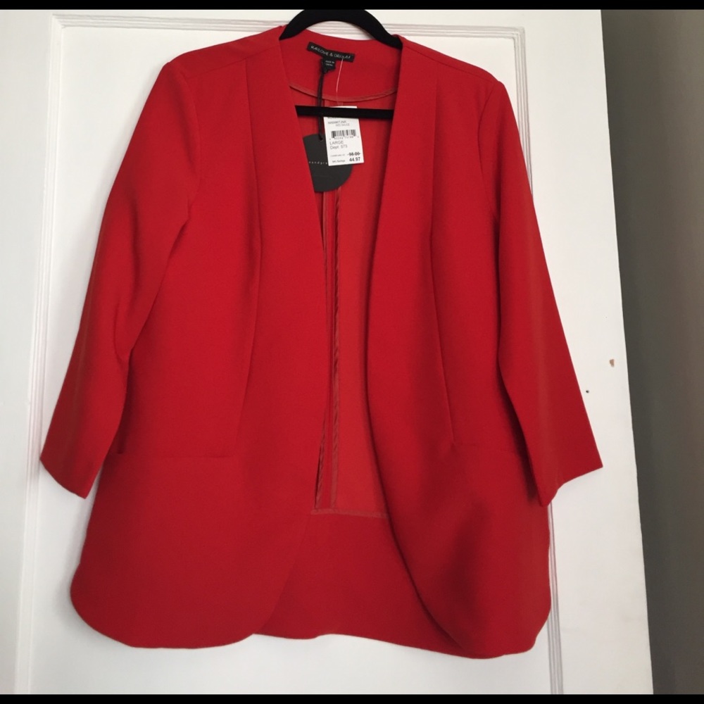 Harlow and Graham red blazer size L NWT