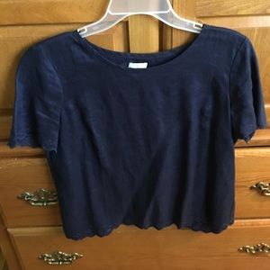 J crew Cross back embroidered top