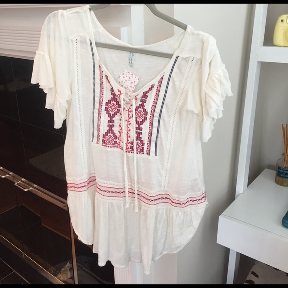 Free People Tops - Free People peasant shirt