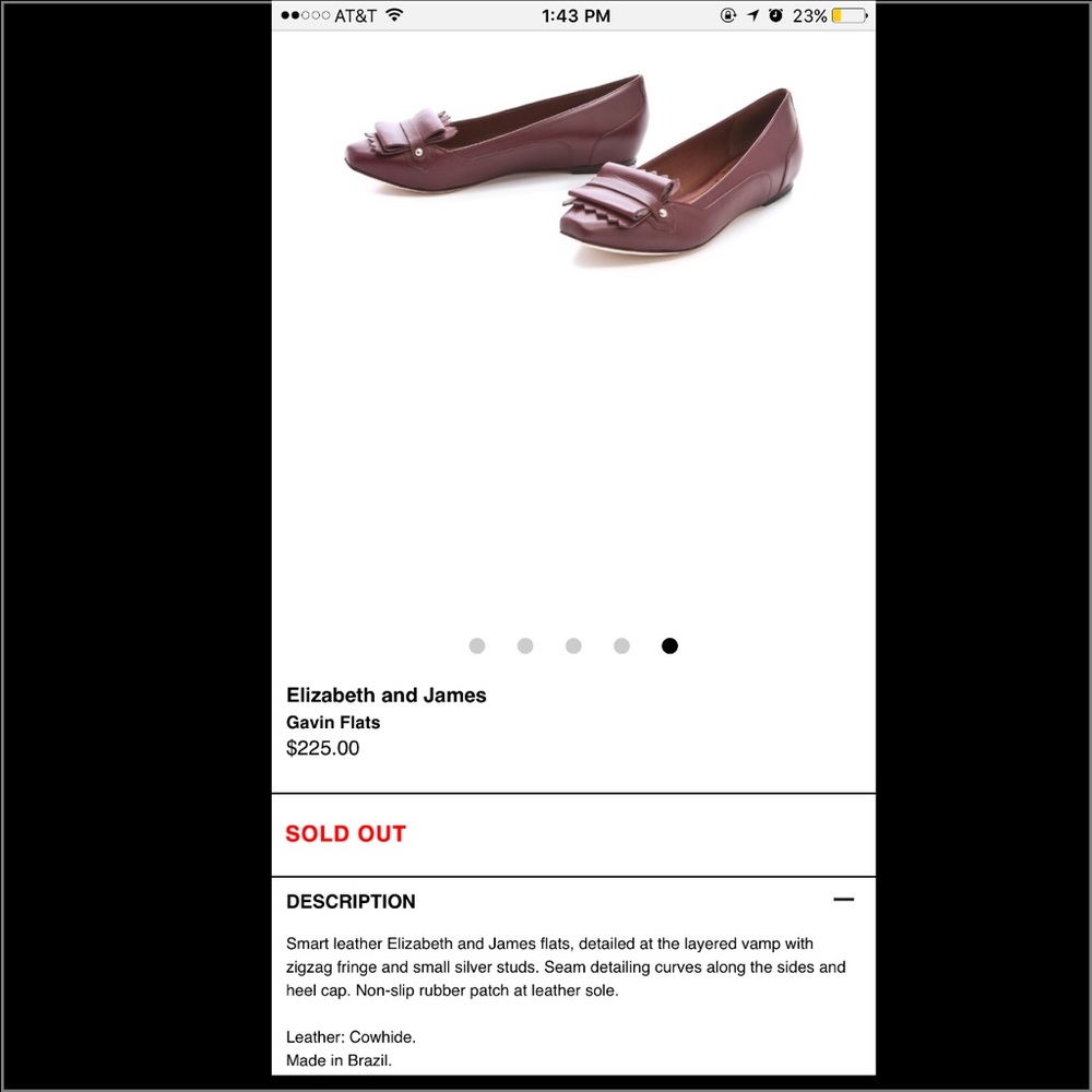 100%real leather black flats