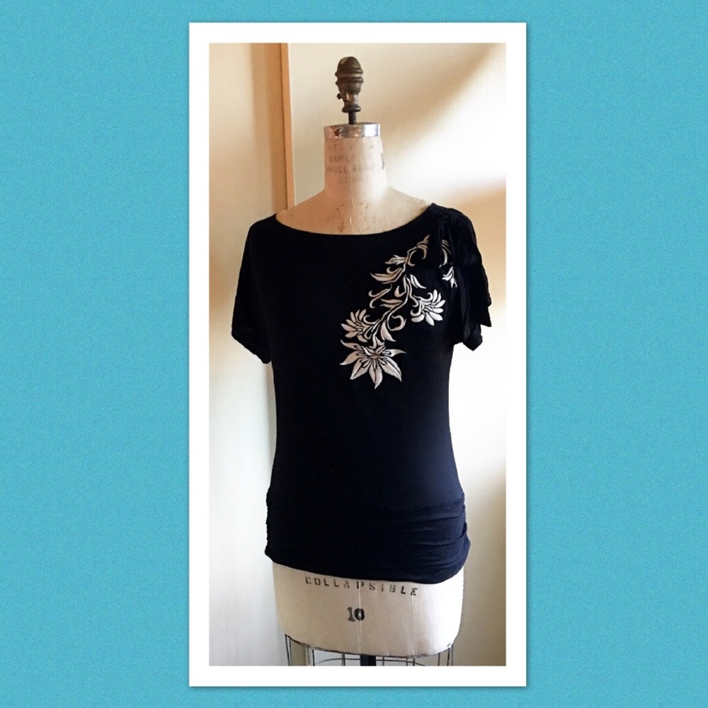 Floral and Bow Blouse