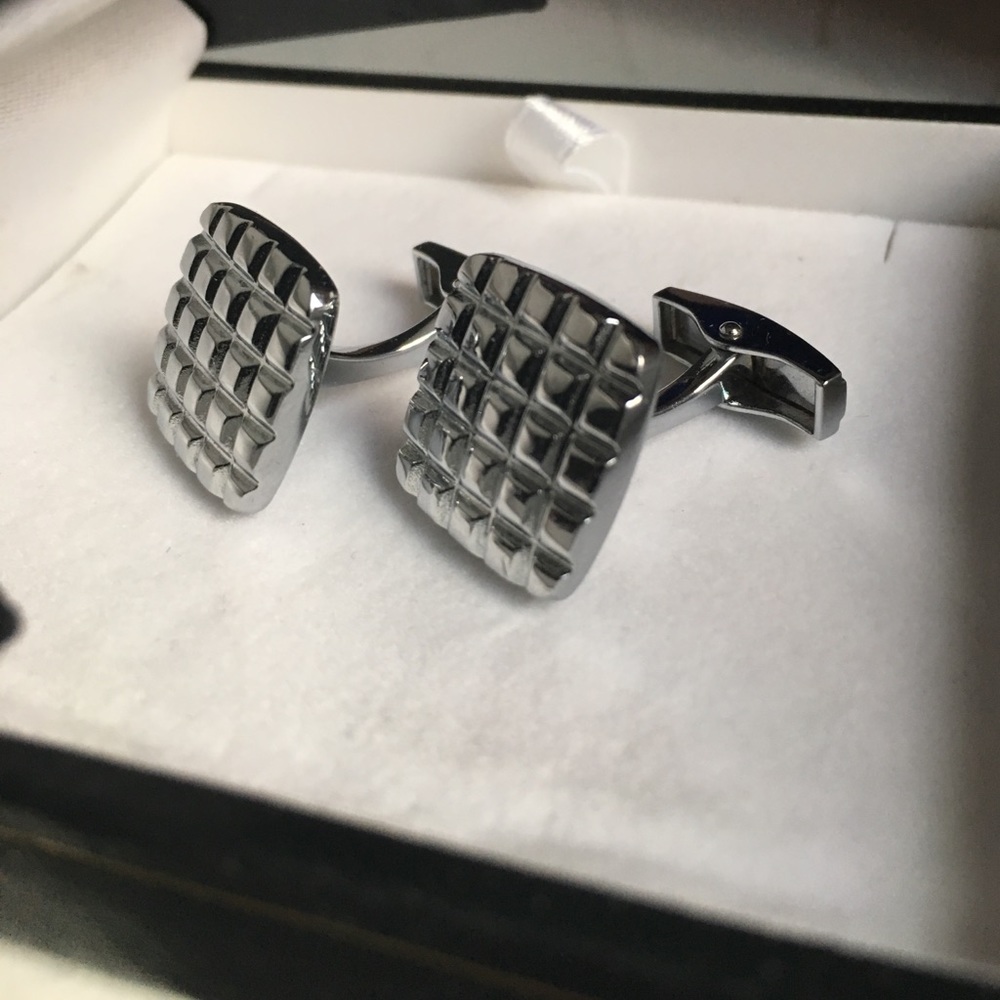 Armani stainless steel cufflinks