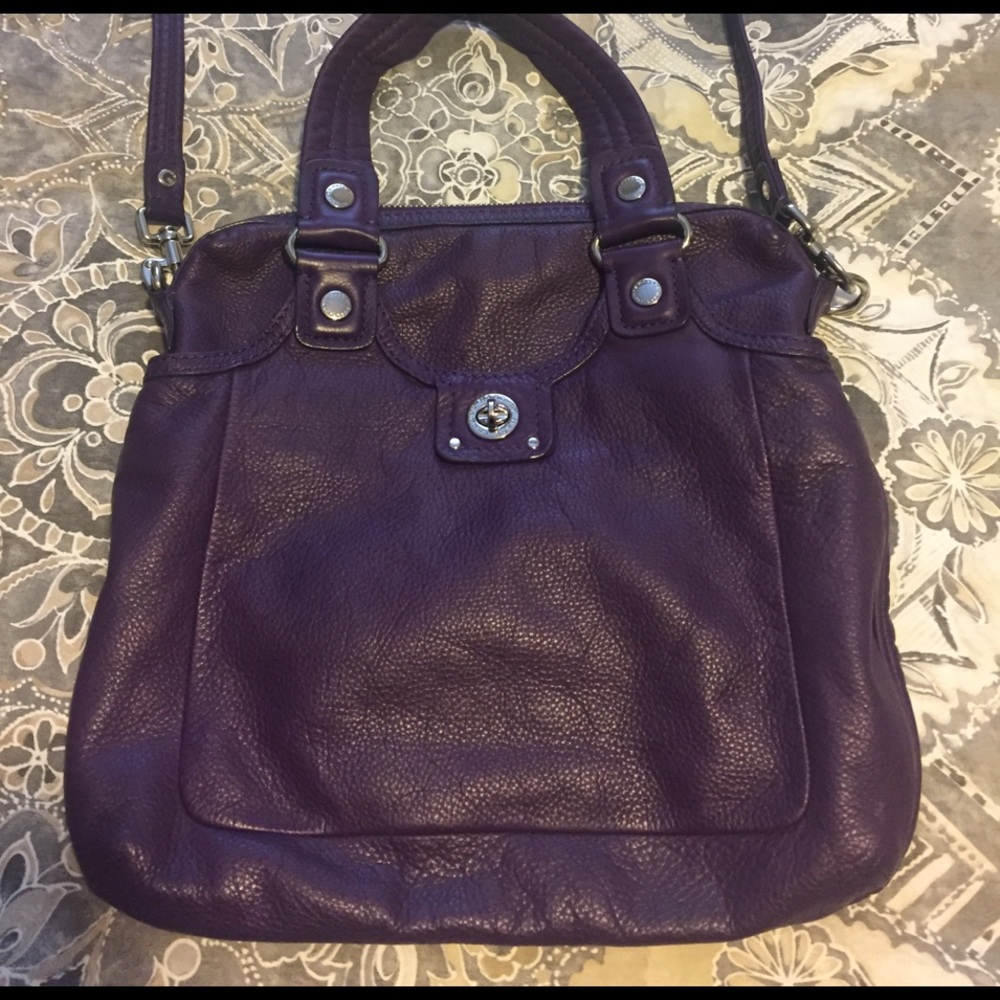 Purple cross body purse