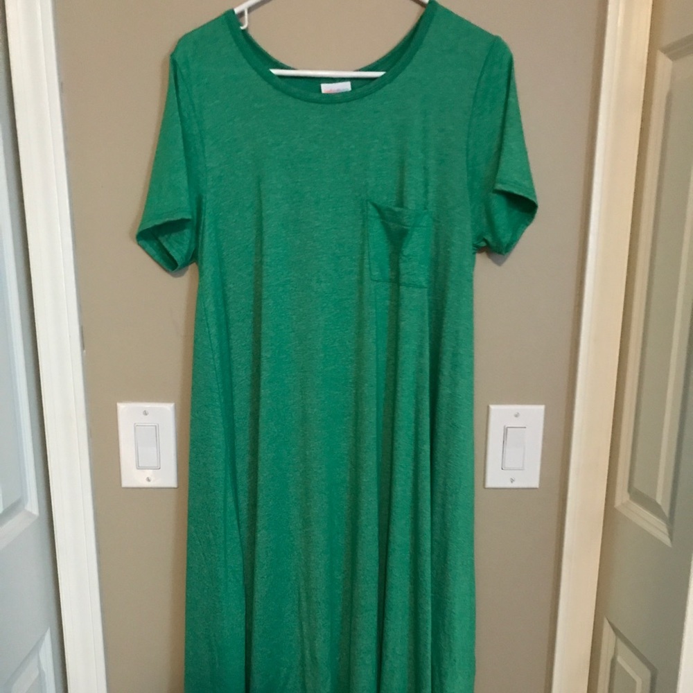 Lularoe Carly Dress - M - Green St. Patty's 🍀🍀