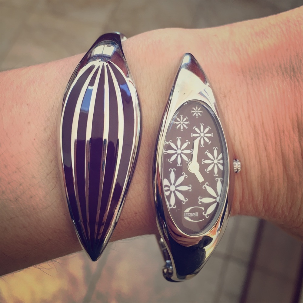 JustCavalli watch bracelet. W/out battery