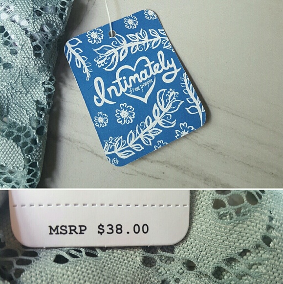 Free People light blue Lace Bra Bralett NWT. - Picture 5 of 7