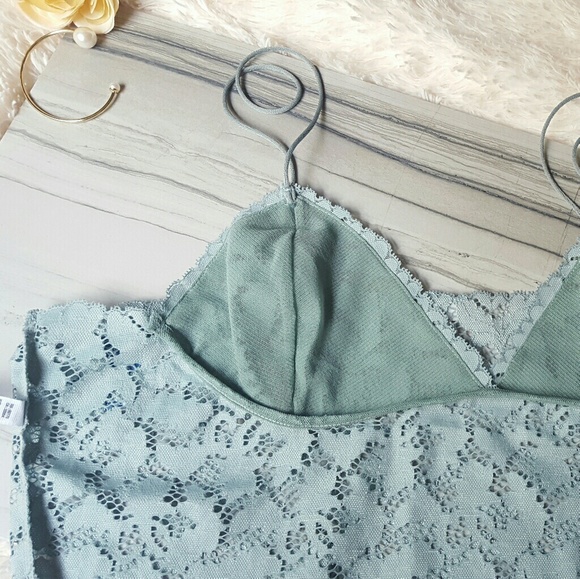 Free People light blue Lace Bra Bralett NWT. - Picture 6 of 7