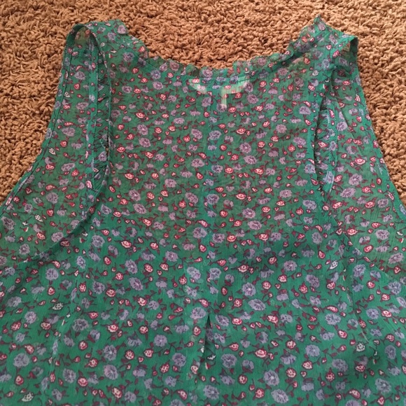 American Eagle - sheer flower top - M - Picture 7 of 8