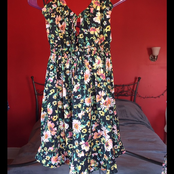 Flowery Racerback Dress - Picture 2 of 2