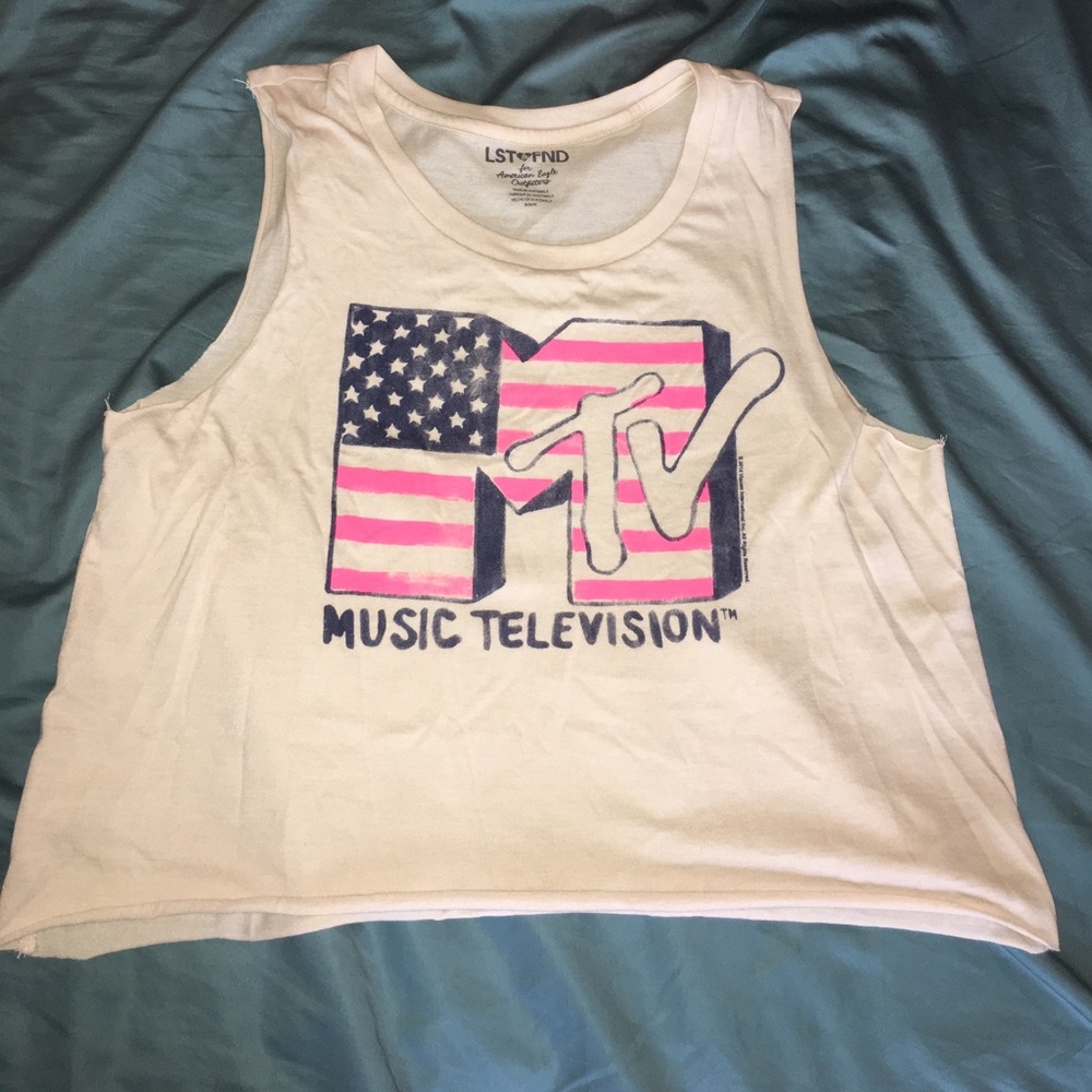 Vintage style MTV crop top