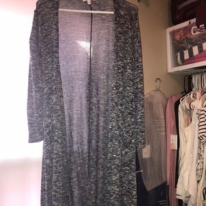 Lularoe Sarah cardigan xs blue and white