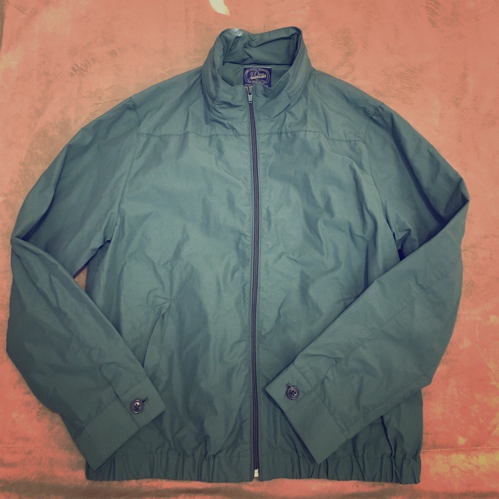J. Crew Outerwear Green Windbreaker size Large