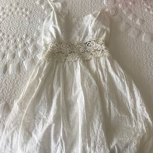 White lace dress