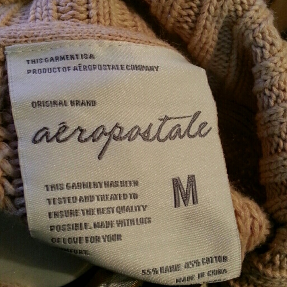 Aeropostale  cable  cardigan - Picture 3 of 3