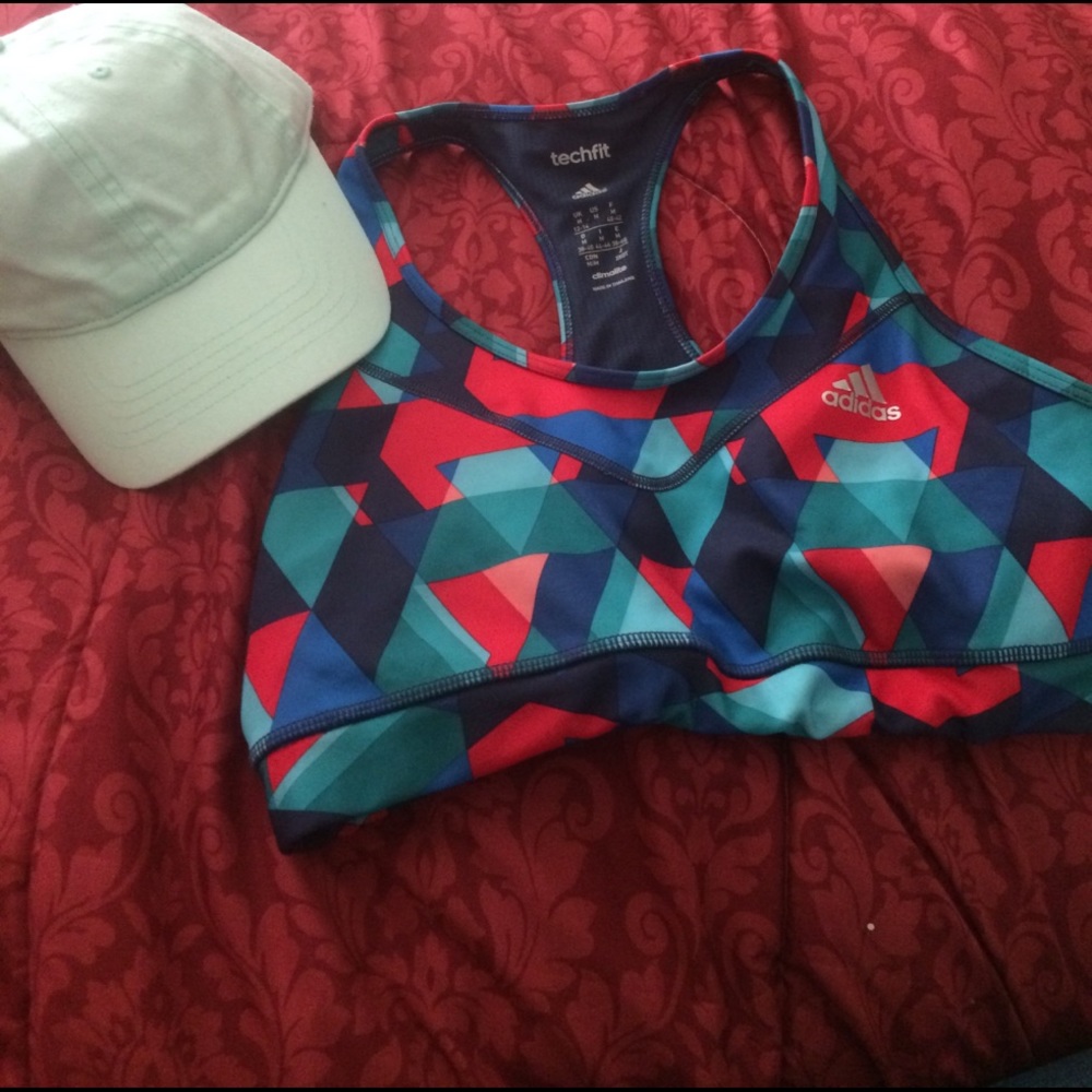 Cap and addidas sports bra