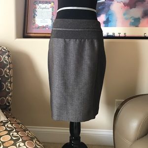 Multi textured skirt.