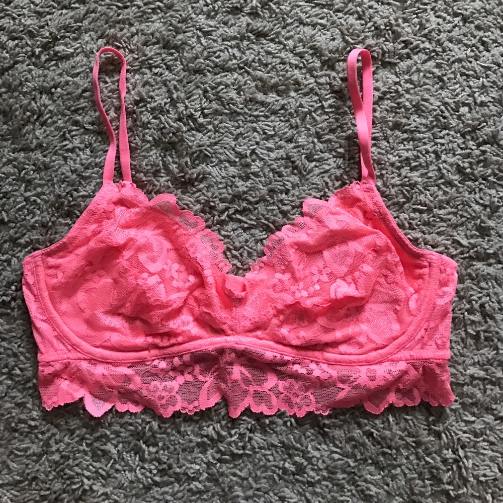 Victoria's Secret Pink Lace Lined Bralette